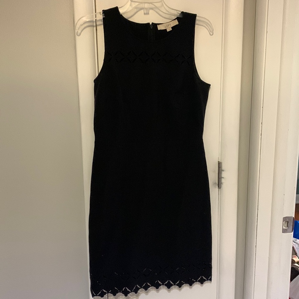 LOFT Little Black Dress With Cutouts Size 6